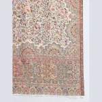 Beautiful White Floral Soft Wool Stole 80"x30" - Image 6
