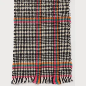 Black & Beige Check Scarves Winter Soft Wool Muffler - Image 7