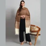 Brown Paisley Soft Wool Shawl For Women's