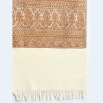 Brown Paisley Soft Wool Shawl For Women's - Image 6