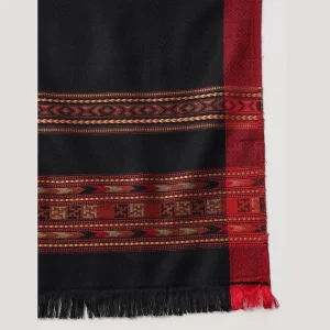 Cashmere Black Wool Shawl Great Gift for Men's - Image 6
