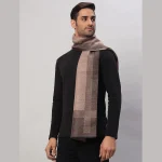 Cashmere Brown & Beige Wool Muffler Gift For Men's - Image 2