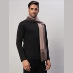 Cashmere Brown & Beige Wool Muffler Gift For Men's - Image 3