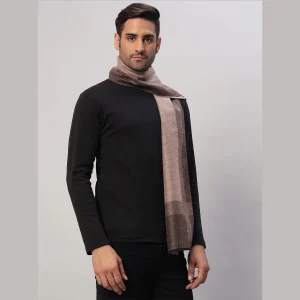 Cashmere Brown & Beige Wool Muffler Gift For Men's - Image 3