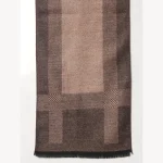 Cashmere Brown & Beige Wool Muffler Gift For Men's - Image 6