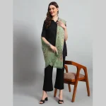 Cashmere Green Floral Scarf Ladies Soft Wool Stole