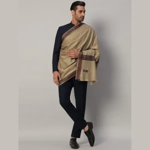 Cashmere Warm Shawl for Men's Soft Wool Grey Lohi - Image 3