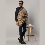 Cashmere Warm Shawl for Men's Soft Wool Grey Lohi - Image 2