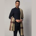 Cashmere Warm Shawl for Men's Soft Wool Grey Lohi - Image 6