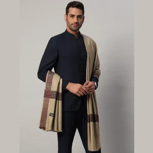Cashmere Warm Shawl for Men's Soft Wool Grey Lohi - Image 6
