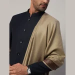 Cashmere Warm Shawl for Men's Soft Wool Grey Lohi - Image 7