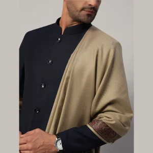 Cashmere Warm Shawl for Men's Soft Wool Grey Lohi - Image 7