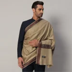 Cashmere Warm Shawl for Men's Soft Wool Grey Lohi