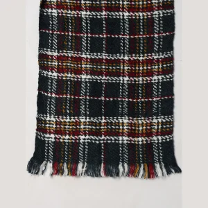 Fashion Neck Wraps Blue Checks Wool Muffler Gift For Men's - Image 7