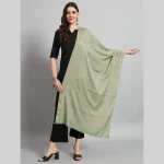 Green Floral Oversize Stole Gift For Women's - Image 2