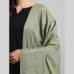 Green Floral Oversize Stole Gift For Women's - Image 5