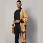 Indian Oversized Men's Lohi Luxury Camel Color Shawl - Image 2