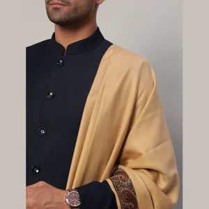 Indian Oversized Men's Lohi Luxury Camel Color Shawl - Image 6