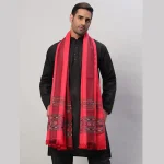 Indian Oversized Pink Wool Shawl For Men's