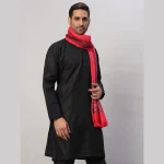Indian Oversized Pink Wool Shawl For Men's - Image 3