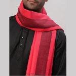 Indian Oversized Pink Wool Shawl For Men's - Image 6