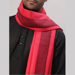Indian Oversized Pink Wool Shawl For Men's - Image 6