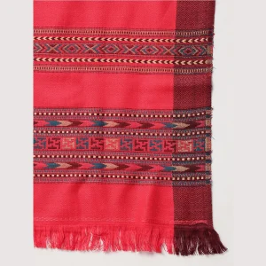 Indian Oversized Pink Wool Shawl For Men's - Image 7