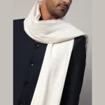 Indian Oversized Soft Wool White Shawl - Image 6
