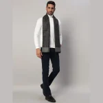 Luxury Black Diamond Scarf Winter Wool Warm Muffler - Image 5