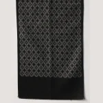 Luxury Black Diamond Scarf Winter Wool Warm Muffler - Image 7