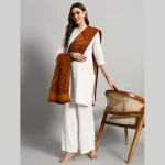 Luxury Himalayan Yak Wool Shawl ( Yellow Paisley)