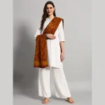 Luxury Himalayan Yak Wool Shawl ( Yellow Paisley) - Image 3