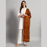 Luxury Himalayan Yak Wool Shawl ( Yellow Paisley) - Image 4