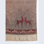 Luxury Maroon Wool Scarf Winter Warm Large Stole - Image 6