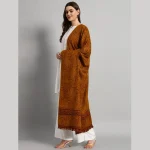 Luxury Mustard Yellow Cashmere Wool Shawl - Image 5
