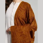 Luxury Mustard Yellow Cashmere Wool Shawl - Image 6