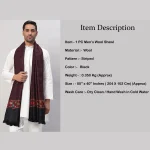 Luxury Reversible Black Striped Shawl - Image 8