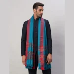 Luxury Turquoise Shawl Men's Winter Wear