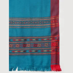Luxury Turquoise Shawl Men's Winter Wear - Image 7