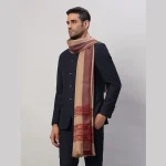 Meditation Beige Shawl Unisex Soft Wool Blanket - Image 4