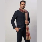Meditation Beige Shawl Unisex Soft Wool Blanket - Image 3