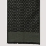 Men Cashmere Scarf Winter Neck Wrap Casual Green Diamond - Image 7