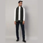 Men Cashmere Scarf Winter Neck Wrap Casual Green Diamond - Image 5
