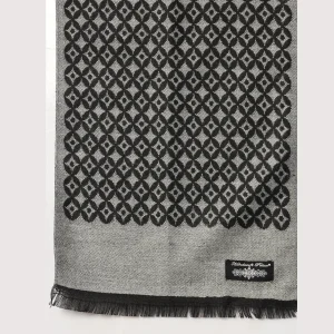 Men Grey Diamond Casual Neck Wrap Wool Muffler - Image 7