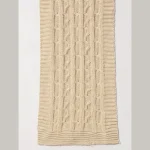 Men's Beige Soft Wool Pashmina Muffler Winter Scarf - Image 7