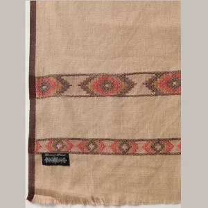 Men's Beige Soft Wool Shawl Winter Reversible Scarf - Image 7