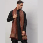 Men's Brown Foulard Wool Blanket