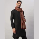 Men's Brown Foulard Wool Blanket - Image 3