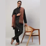 Men's Brown Foulard Wool Blanket - Image 2