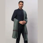 Men's Casual Grey Shawl Winter Wrap Wool Lohi - Image 5